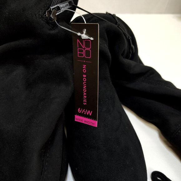 No Boundaries Over-The-Knee Boots Size 6.5W True To Size Suede-like Material NWT - Picture 2 of 14